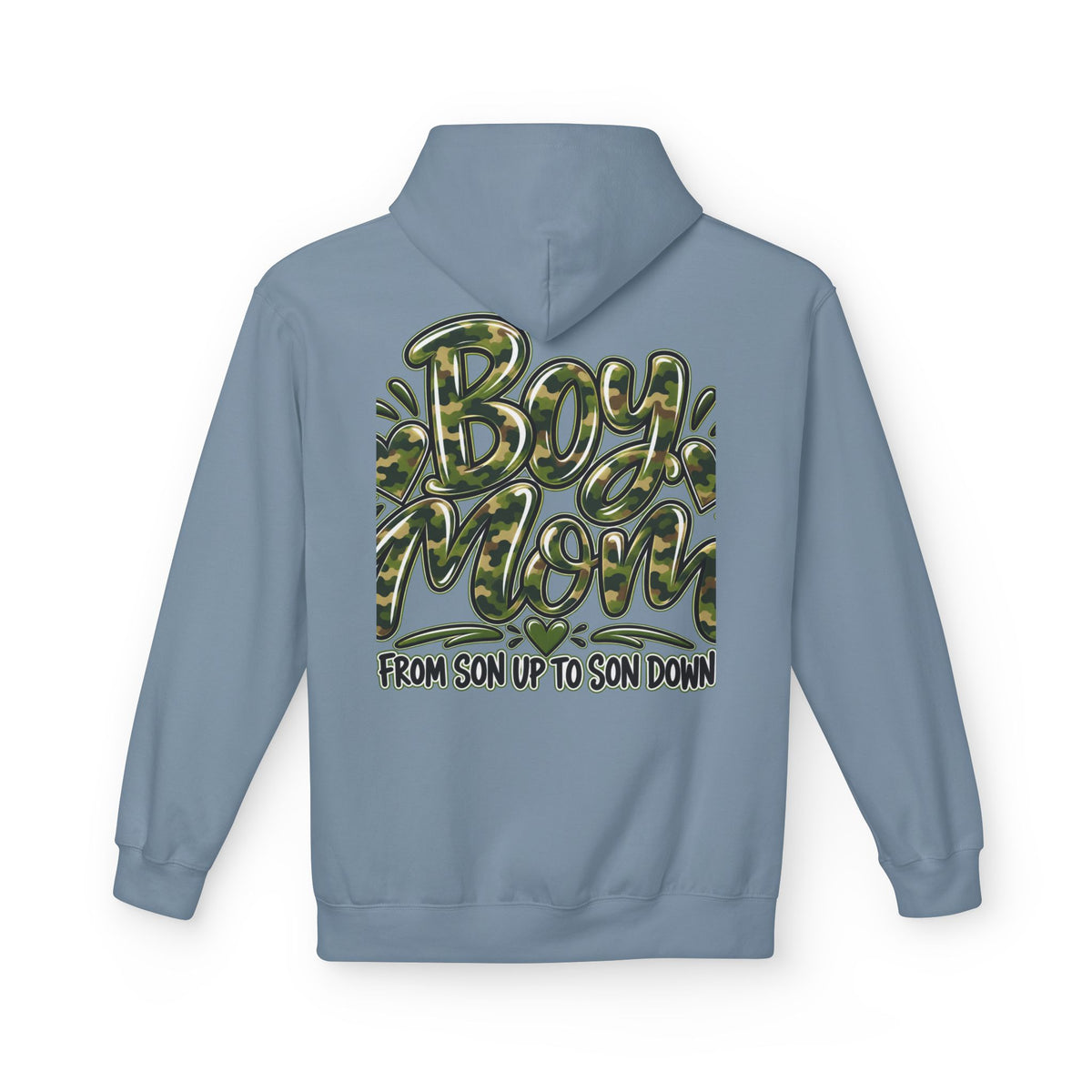 Camo Boy Mom Unisex Midweight Softstyle Fleece Hoodie