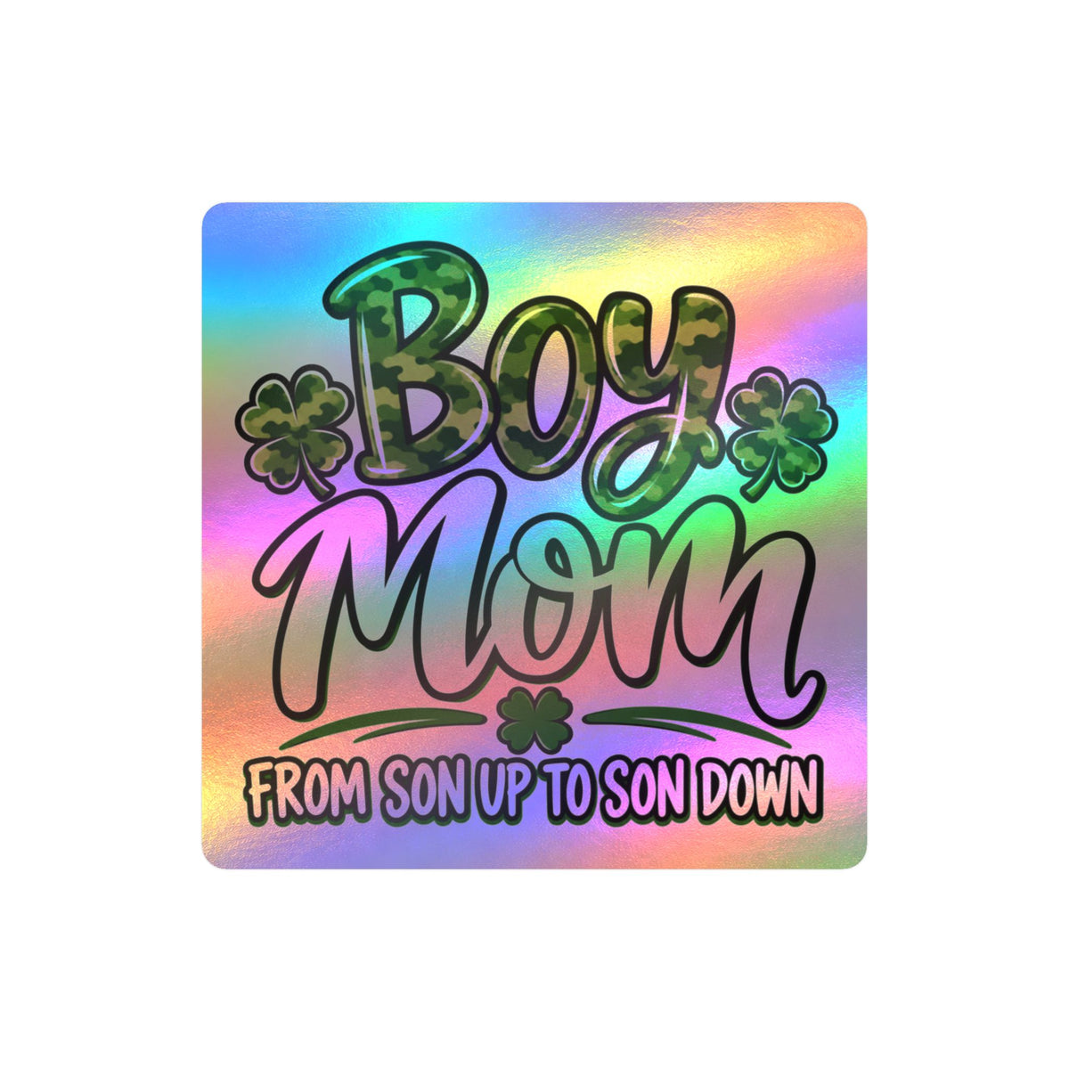 Camo Boy Mom Vinyl Decal | Mom Sticker Gift