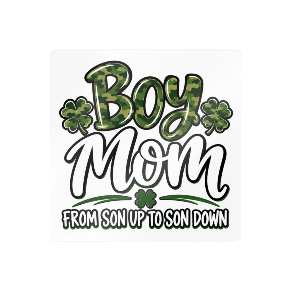 Camo Boy Mom Vinyl Decal | Mom Sticker Gift