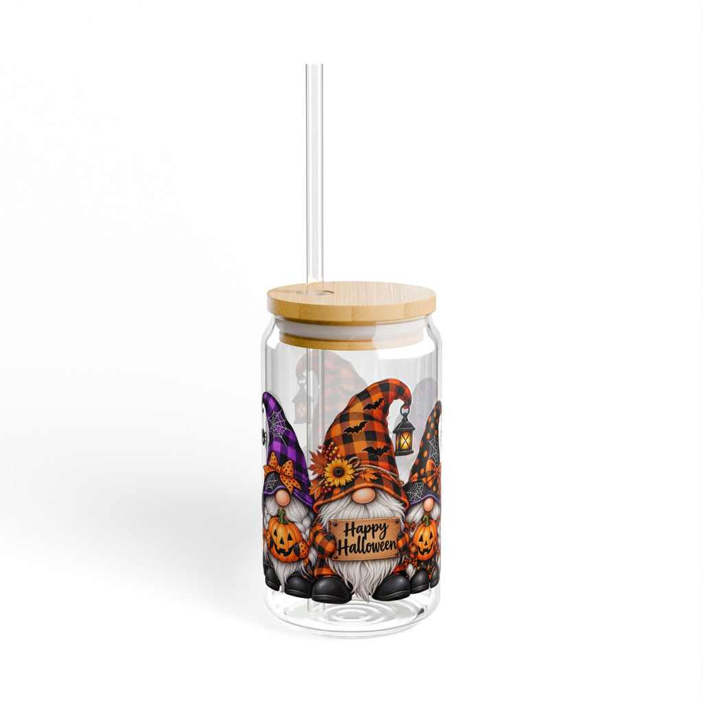 Gnome Halloween Sipper Glass, 16oz