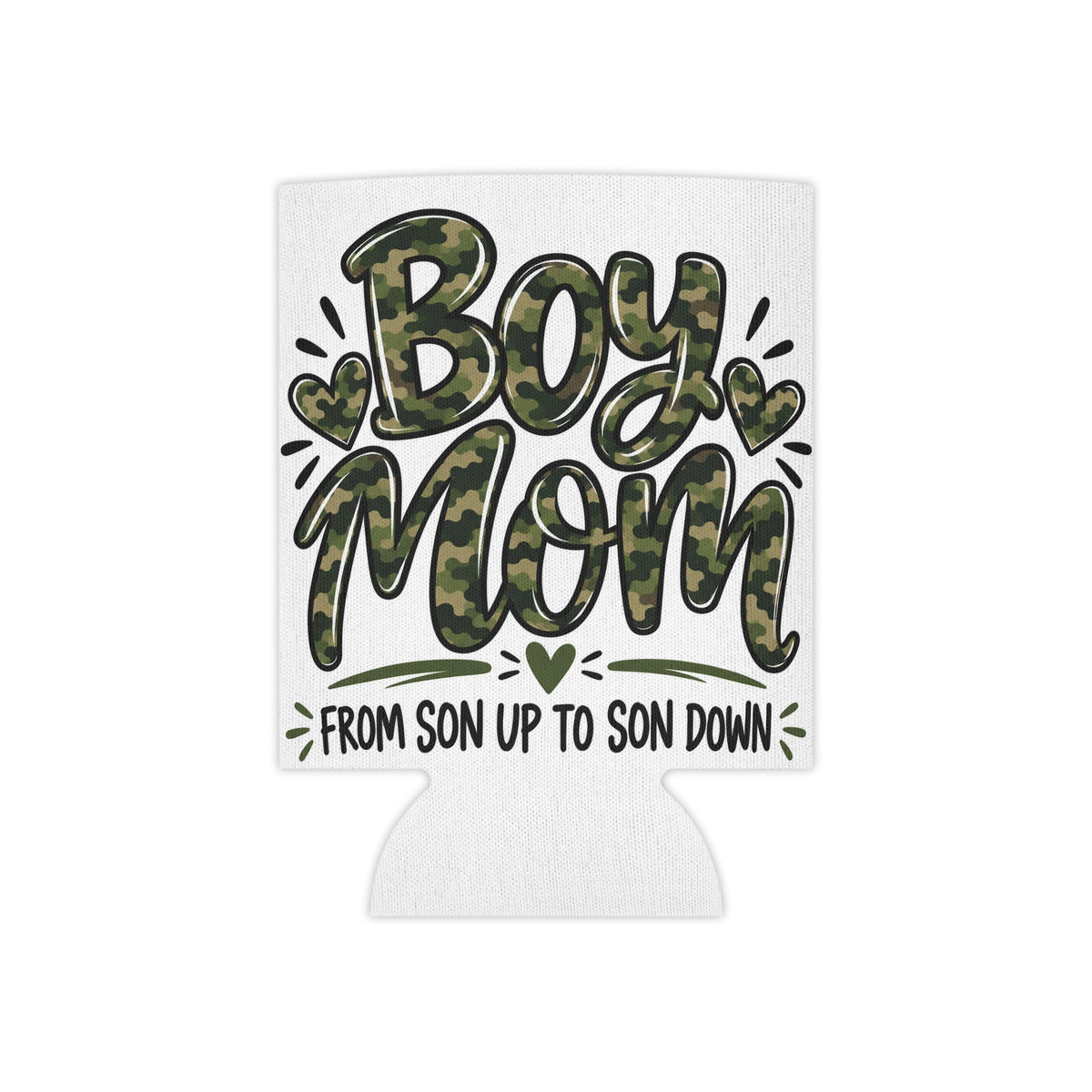 Camo Boy Mom Can Cooler | Fun Mom Gift