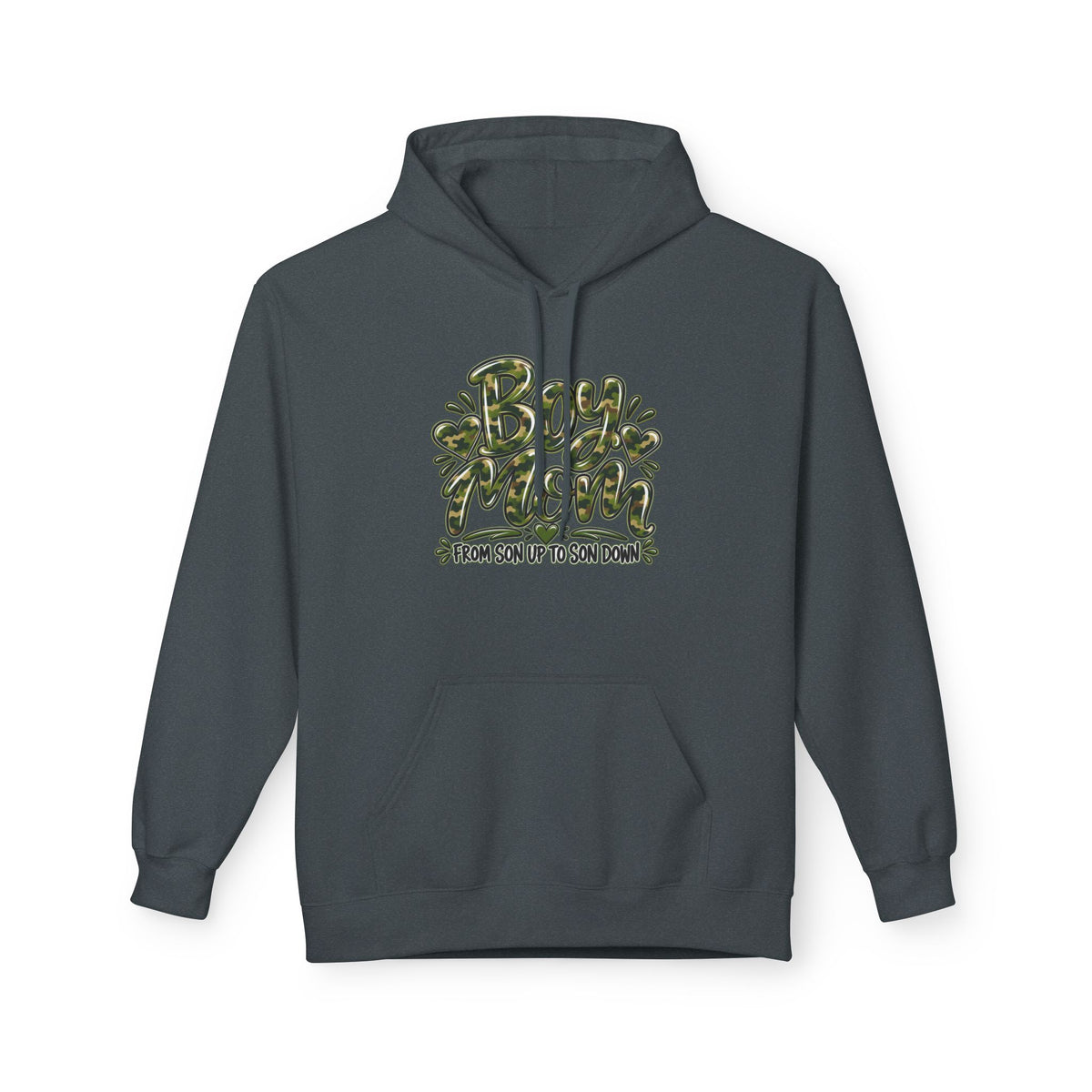 Camo Boy Mom Unisex Midweight Softstyle Fleece Hoodie