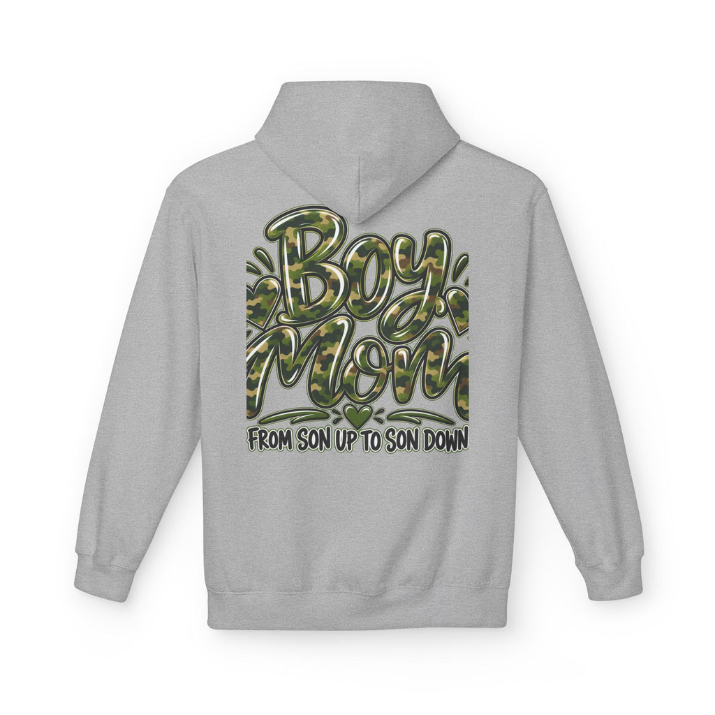 Camo Boy Mom Unisex Midweight Softstyle Fleece Hoodie