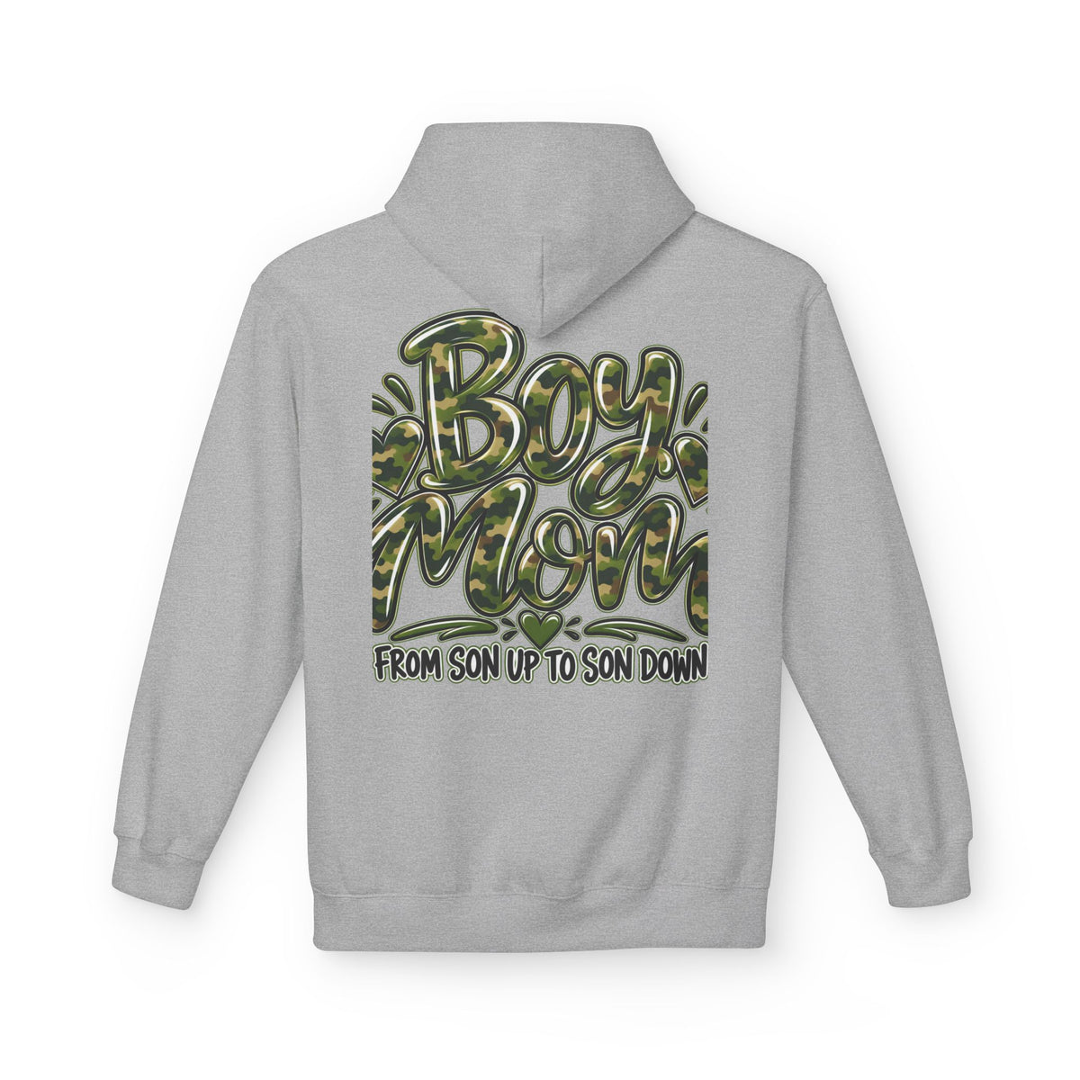 Camo Boy Mom Unisex Midweight Softstyle Fleece Hoodie