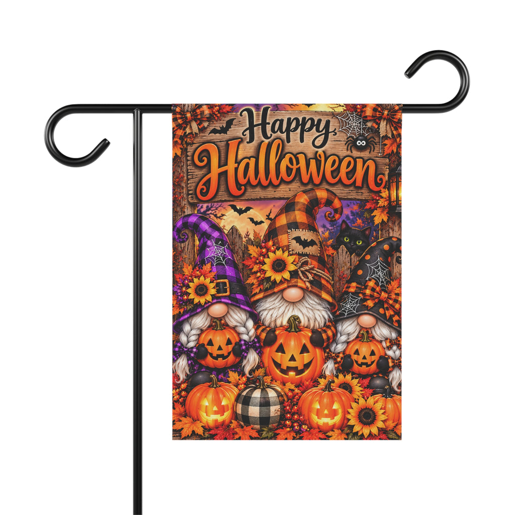 Halloween Gnome Garden & House Banner