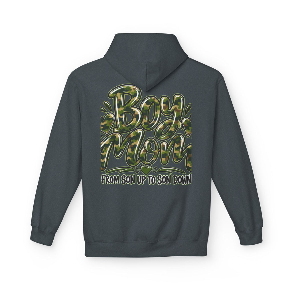 Camo Boy Mom Unisex Midweight Softstyle Fleece Hoodie