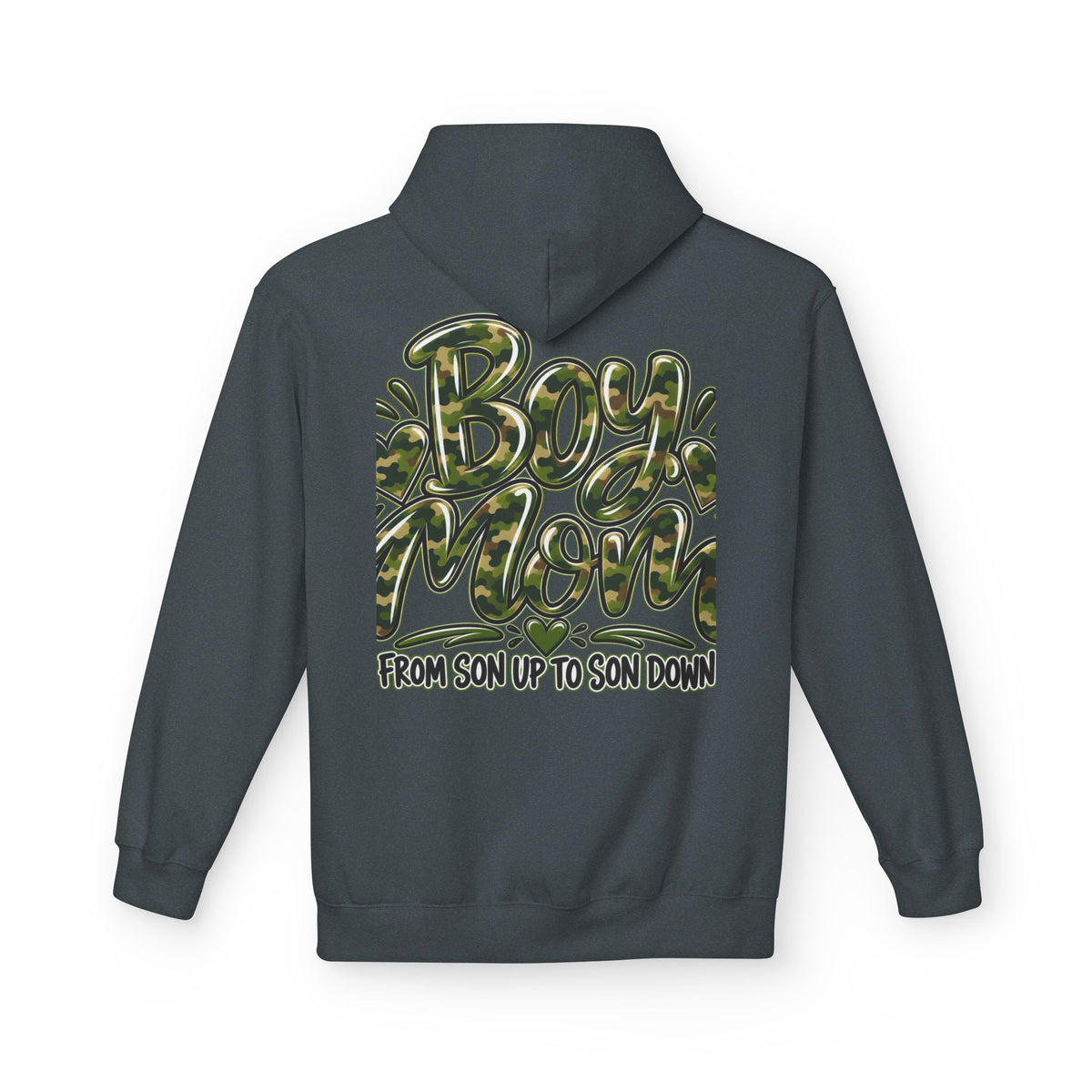 Camo Boy Mom Unisex Midweight Softstyle Fleece Hoodie