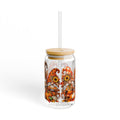 Thsnksgiving Gnome Sipper Glass, 16oz