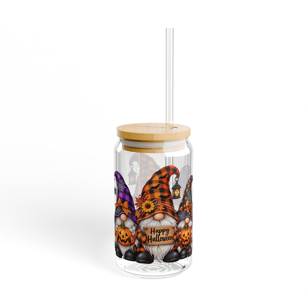 Gnome Halloween Sipper Glass, 16oz