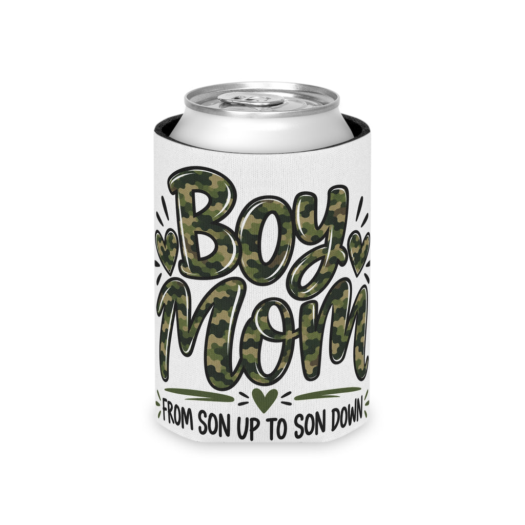 Camo Boy Mom Can Cooler | Fun Mom Gift