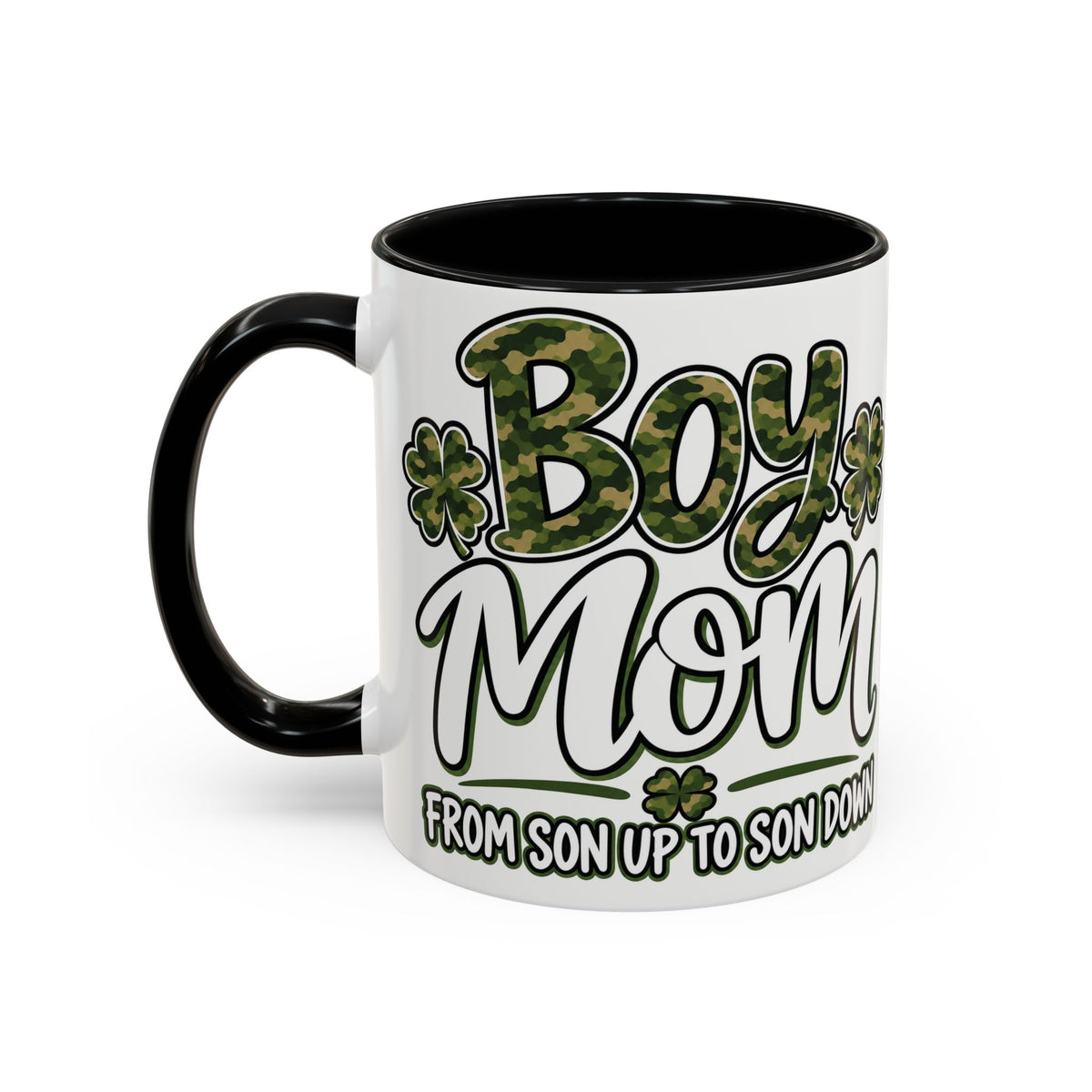 Camo Boy Mom Coffee Mug | Gift for Moms of Boys