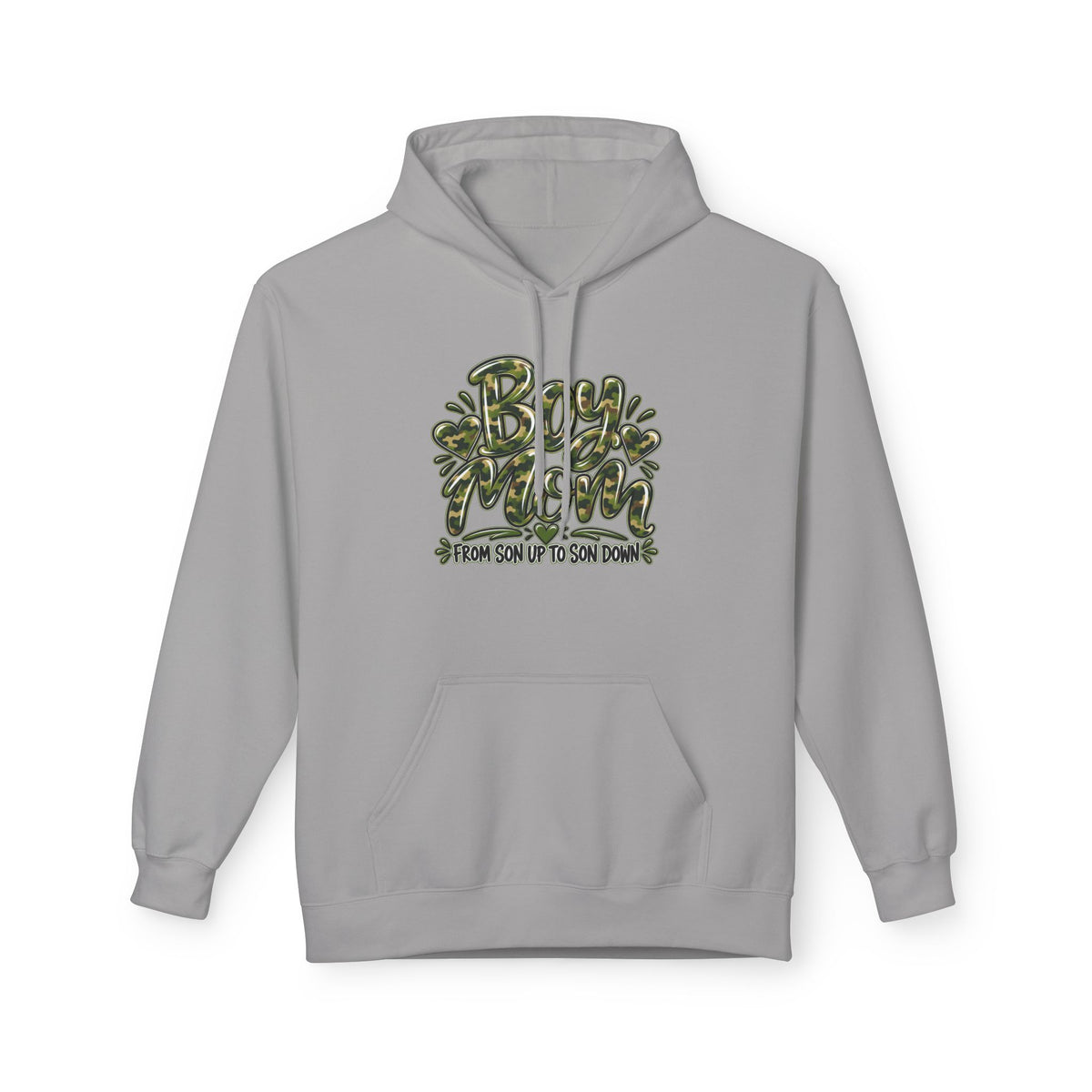 Camo Boy Mom Unisex Midweight Softstyle Fleece Hoodie