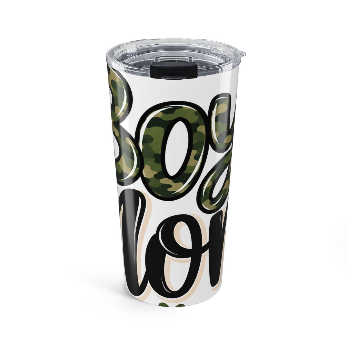 Camo Boy Mom 20 oz Tumbler | Gift for Busy Moms