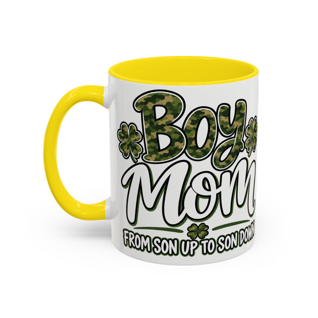 Camo Boy Mom Coffee Mug | Gift for Moms of Boys