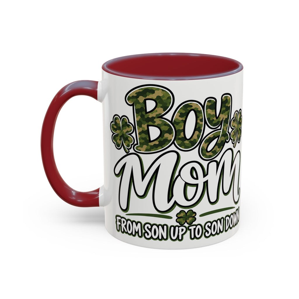 Camo Boy Mom Coffee Mug | Gift for Moms of Boys