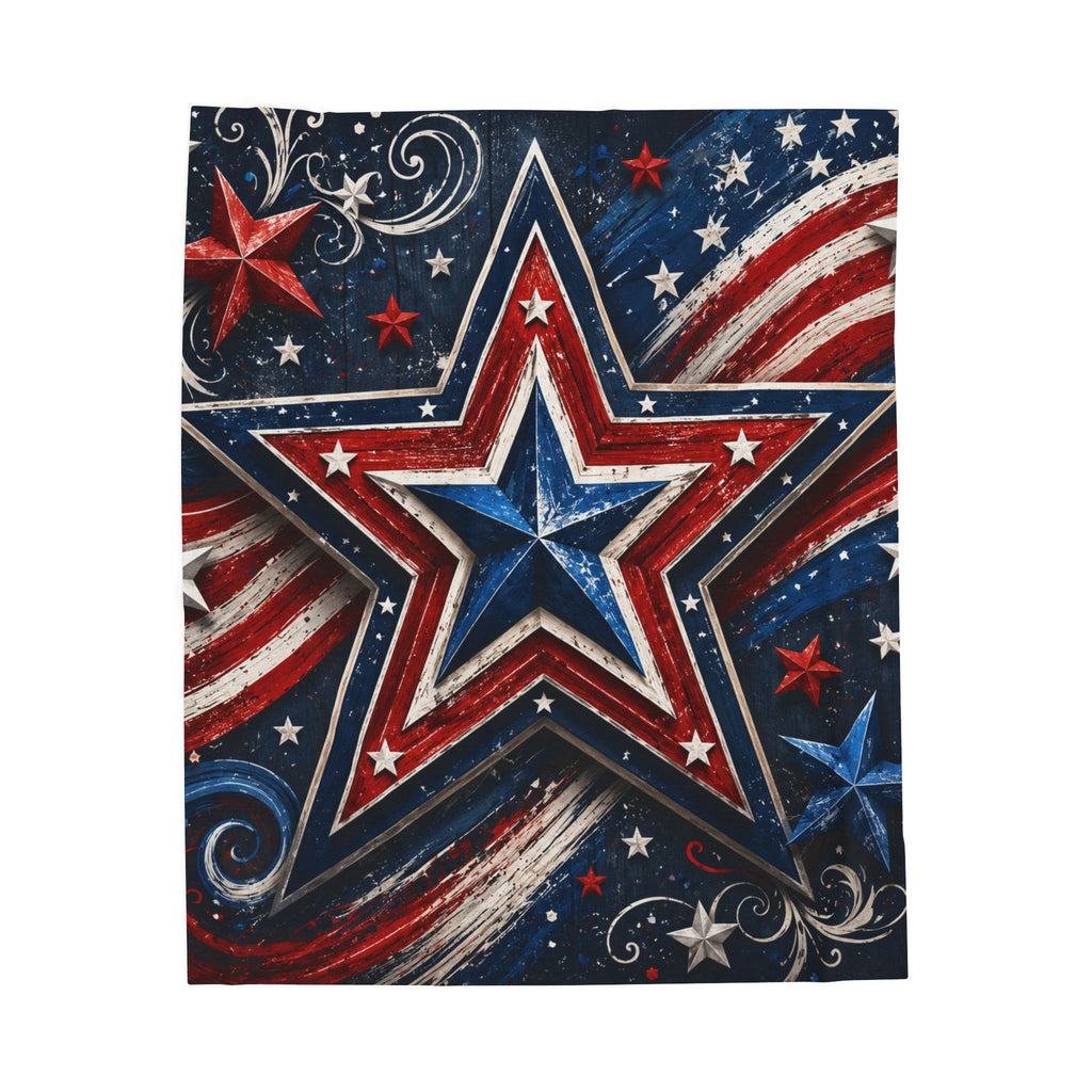 Star Velveteen Plush Blanket