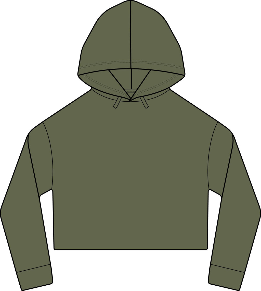 Camo Boy Mom Crop Hoodie | Women's Cropped Sweatshirt