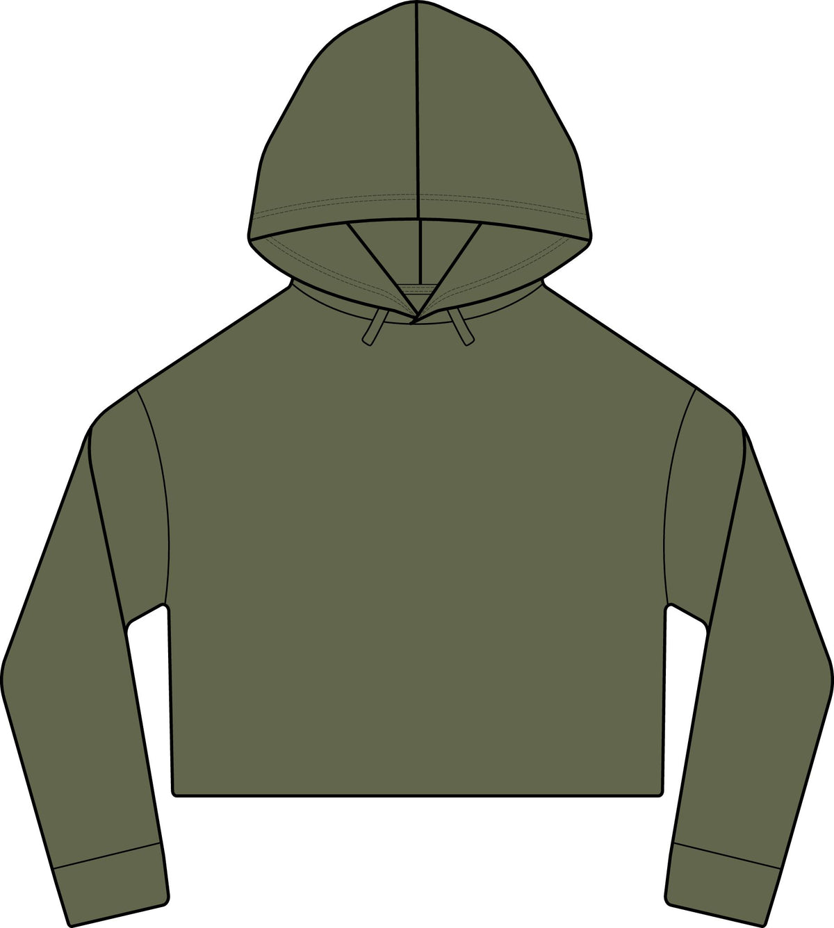 Camo Boy Mom Crop Hoodie | Women's Cropped Sweatshirt