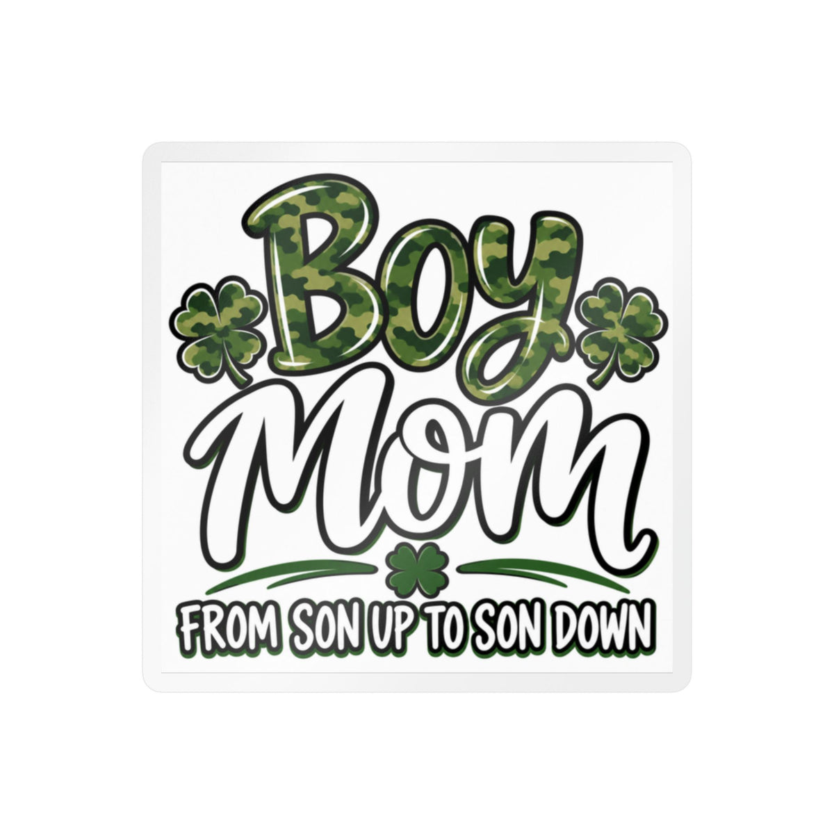 Camo Boy Mom Vinyl Decal | Mom Sticker Gift