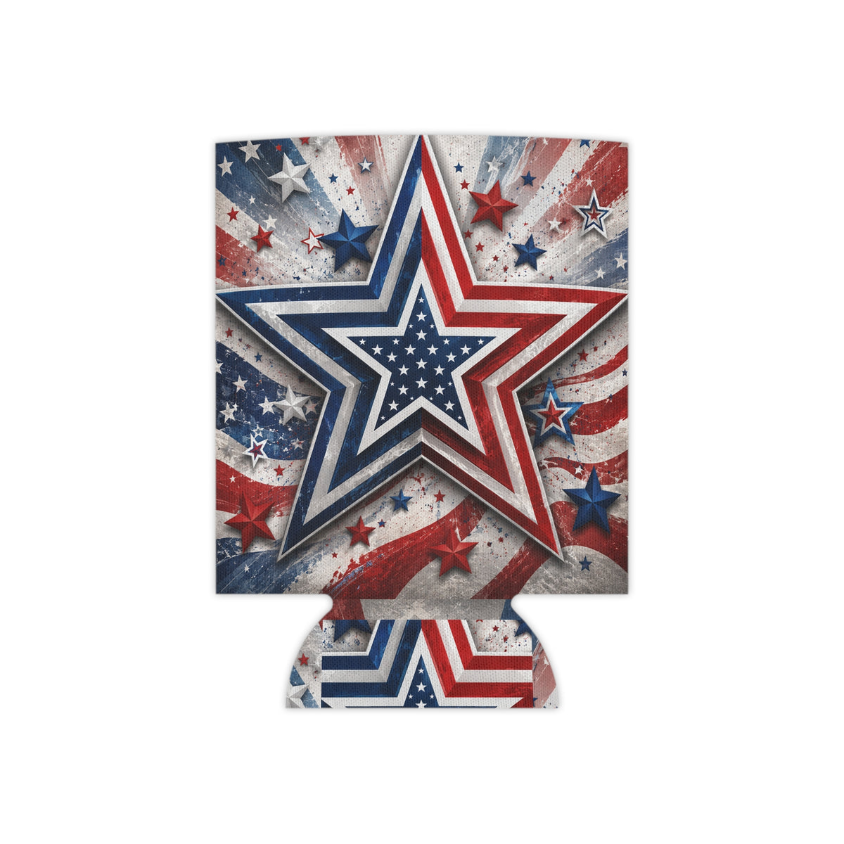 Star Patriotic Can Cooler