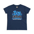 Blue Boy Mom Women's Midweight Cotton Tee