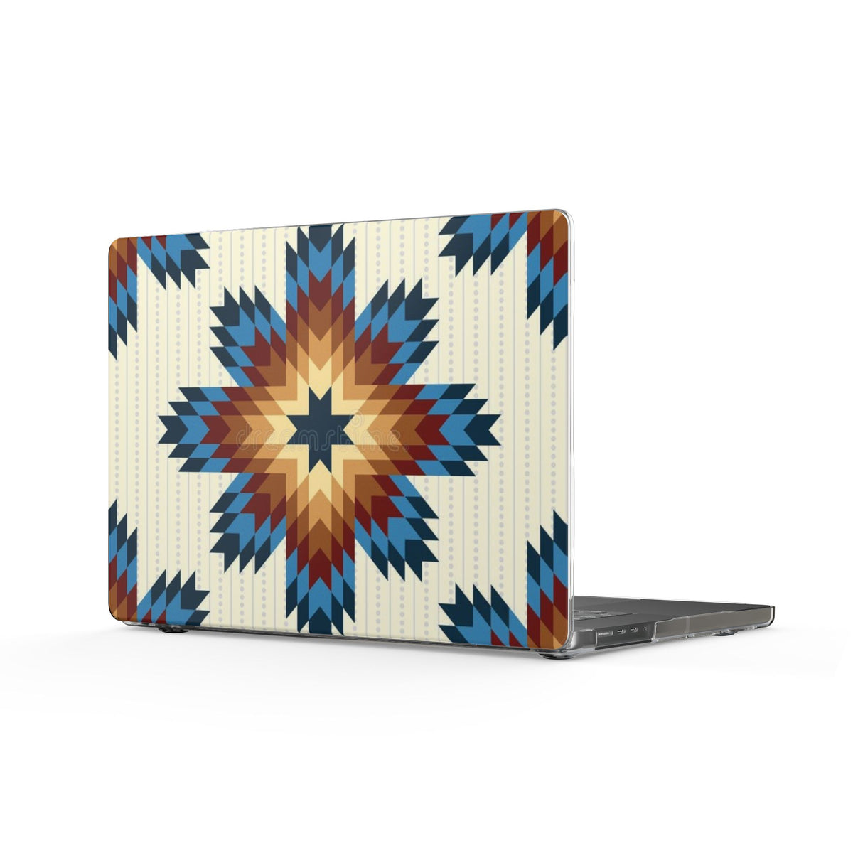 Colorful Geometric Design Clear MacBook Cases