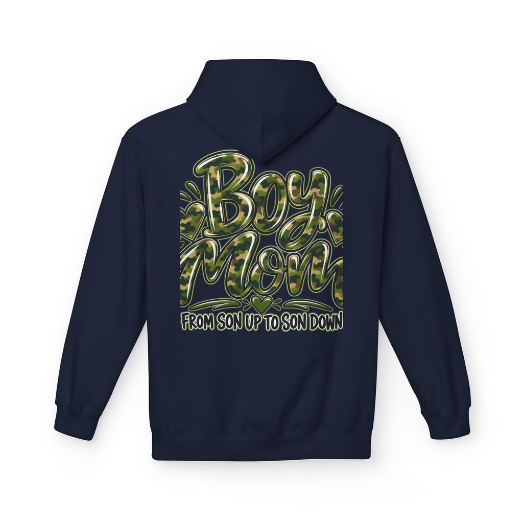 Camo Boy Mom Unisex Midweight Softstyle Fleece Hoodie