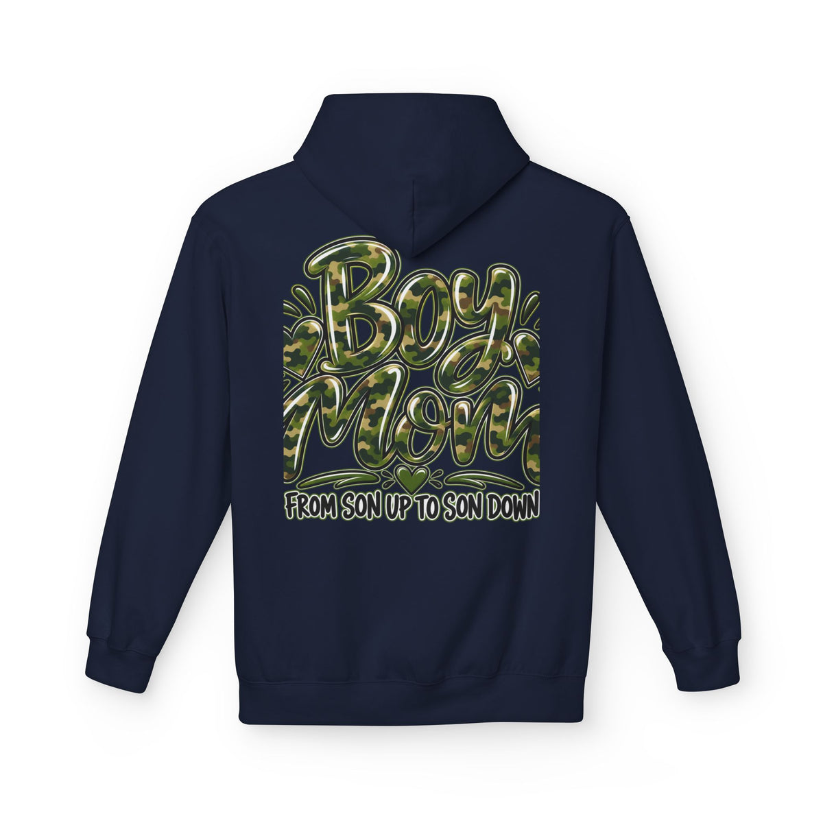 Camo Boy Mom Unisex Midweight Softstyle Fleece Hoodie