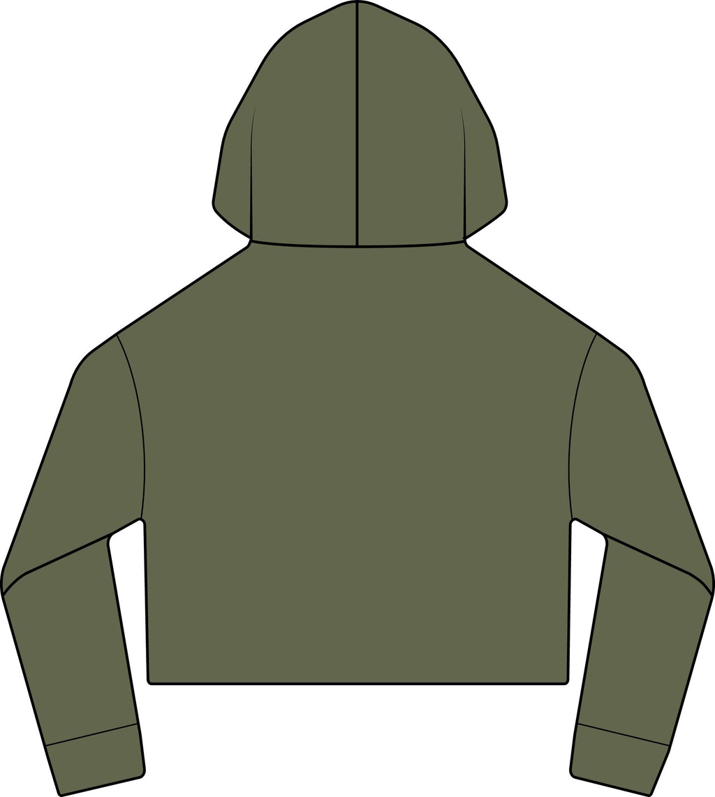 Camo Boy Mom Crop Hoodie | Women's Cropped Sweatshirt