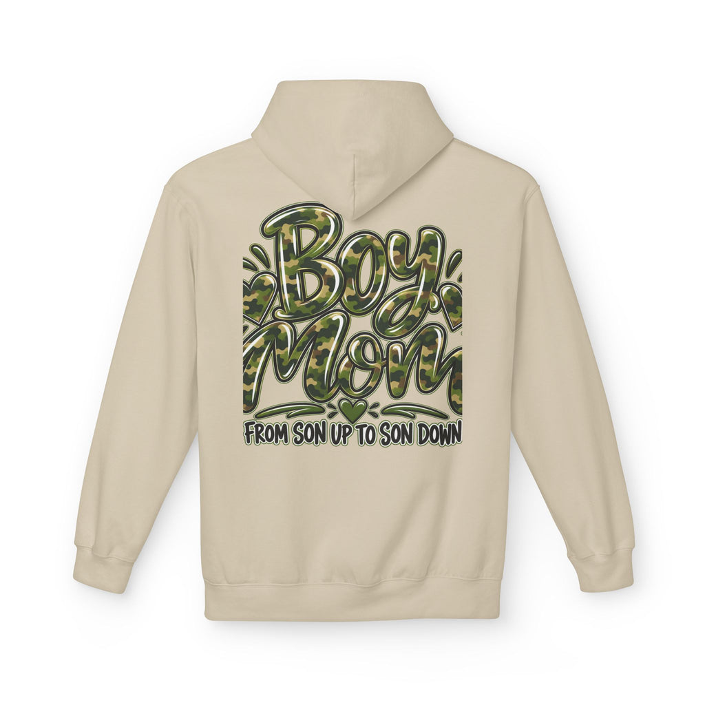 Camo Boy Mom Unisex Midweight Softstyle Fleece Hoodie