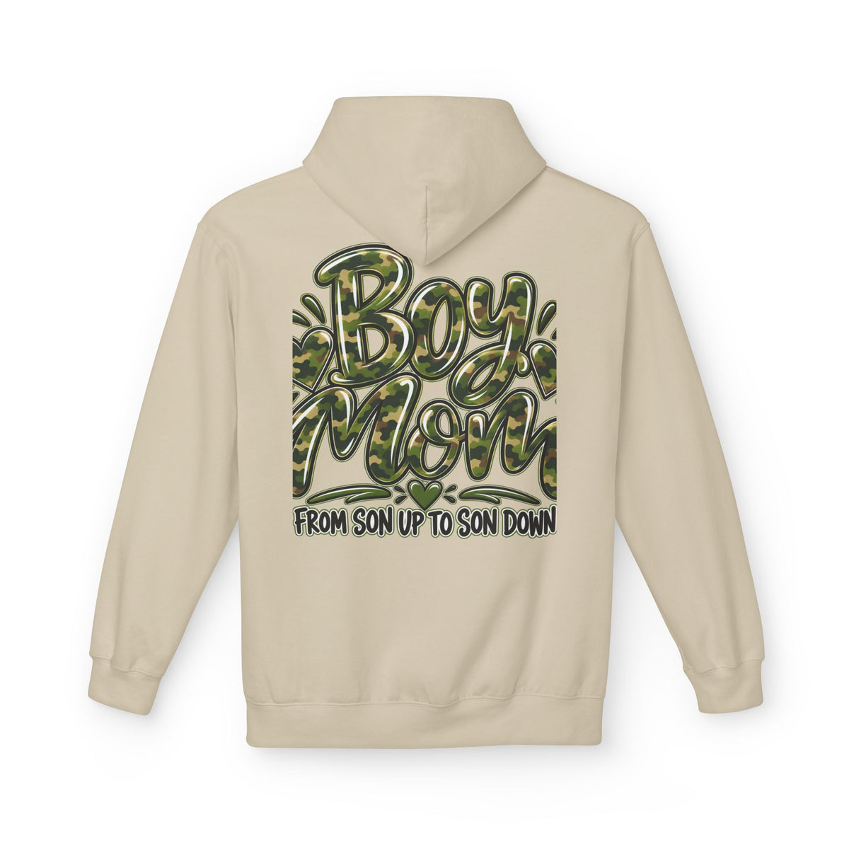 Camo Boy Mom Unisex Midweight Softstyle Fleece Hoodie