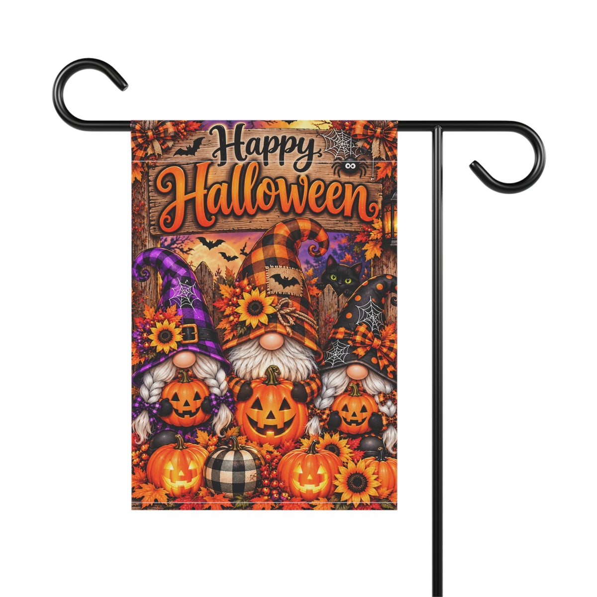Halloween Gnome Garden & House Banner