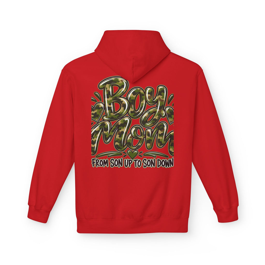 Camo Boy Mom Unisex Midweight Softstyle Fleece Hoodie