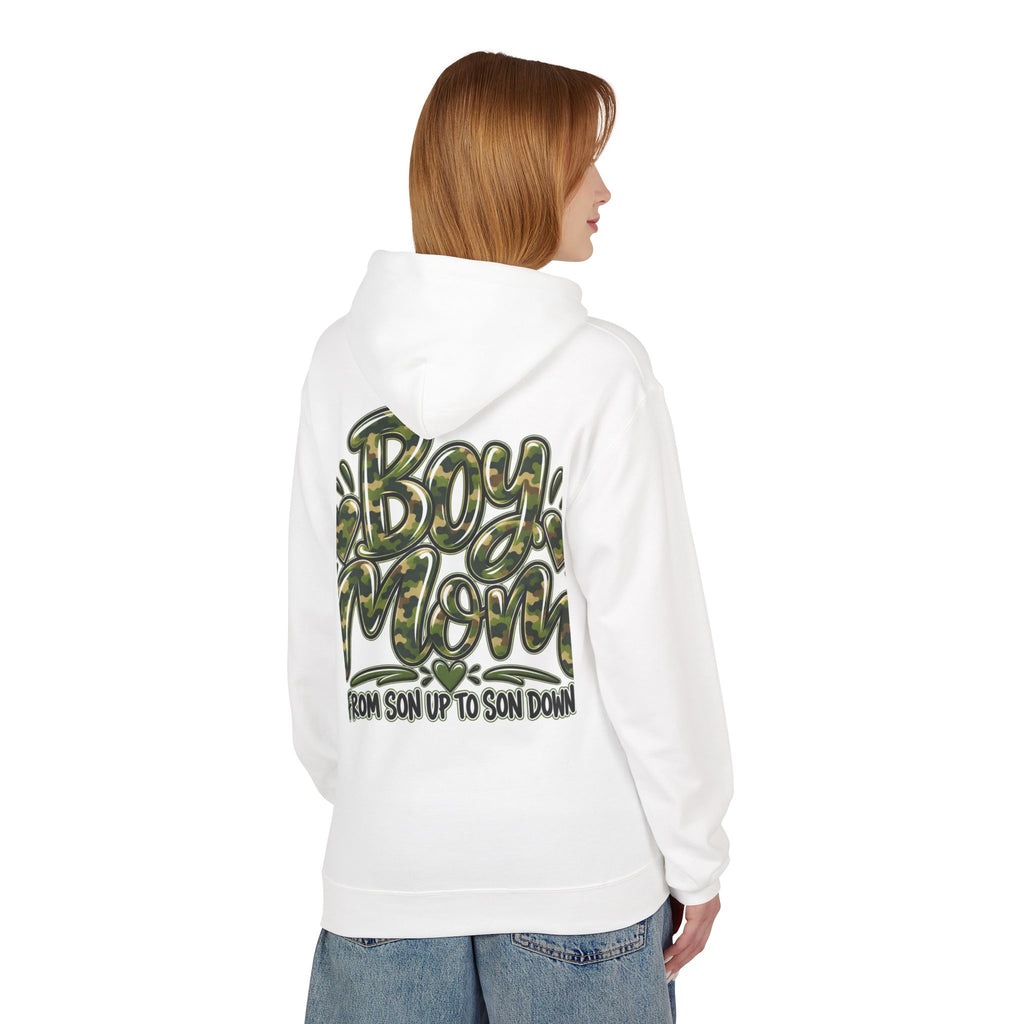 Camo Boy Mom Unisex Midweight Softstyle Fleece Hoodie