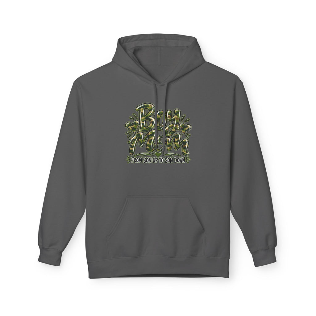 Camo Boy Mom Unisex Midweight Softstyle Fleece Hoodie