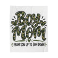 Boy Mom Plush Blanket | Cozy Gift for Moms of Boys