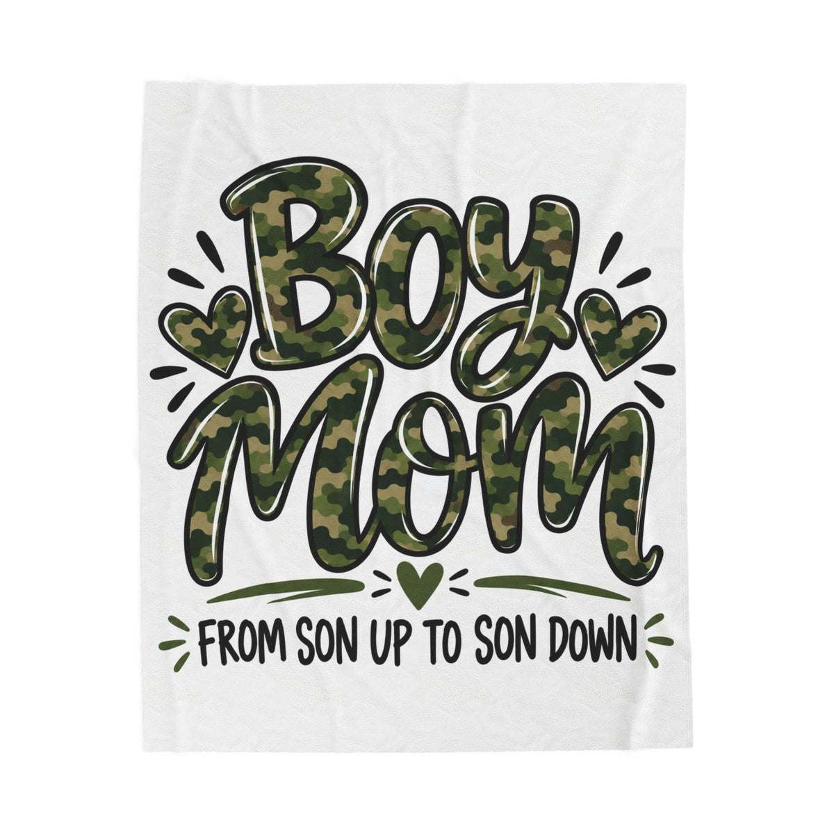 Boy Mom Plush Blanket | Cozy Gift for Moms of Boys