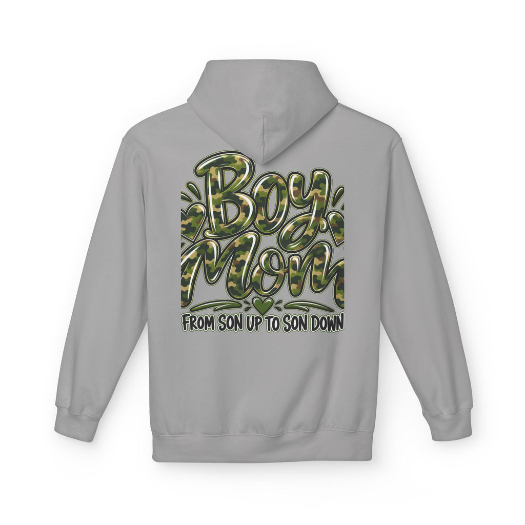 Camo Boy Mom Unisex Midweight Softstyle Fleece Hoodie