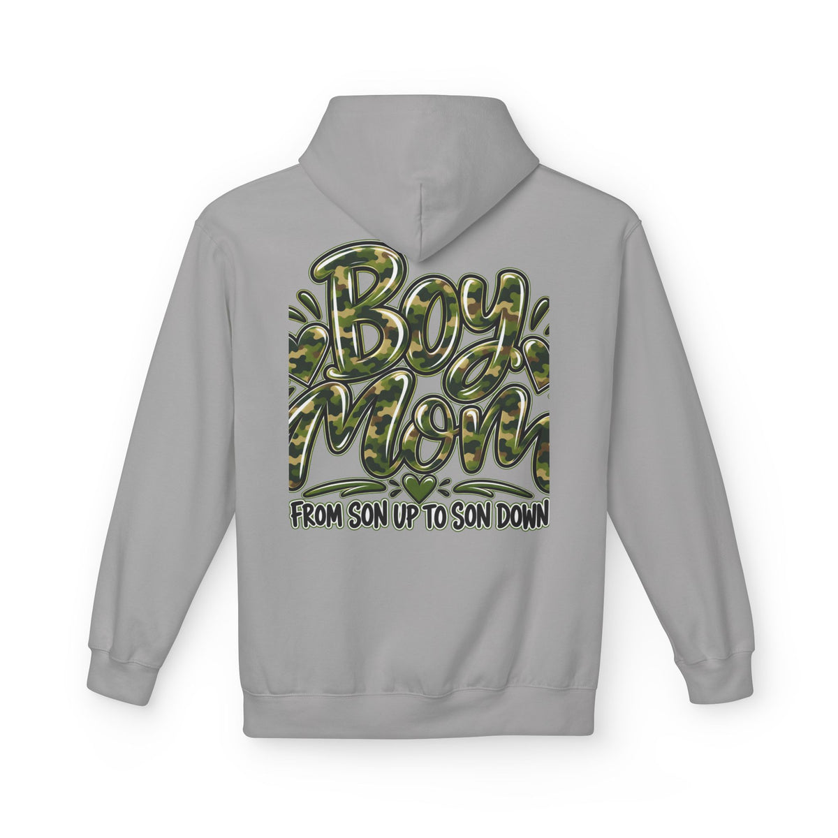 Camo Boy Mom Unisex Midweight Softstyle Fleece Hoodie