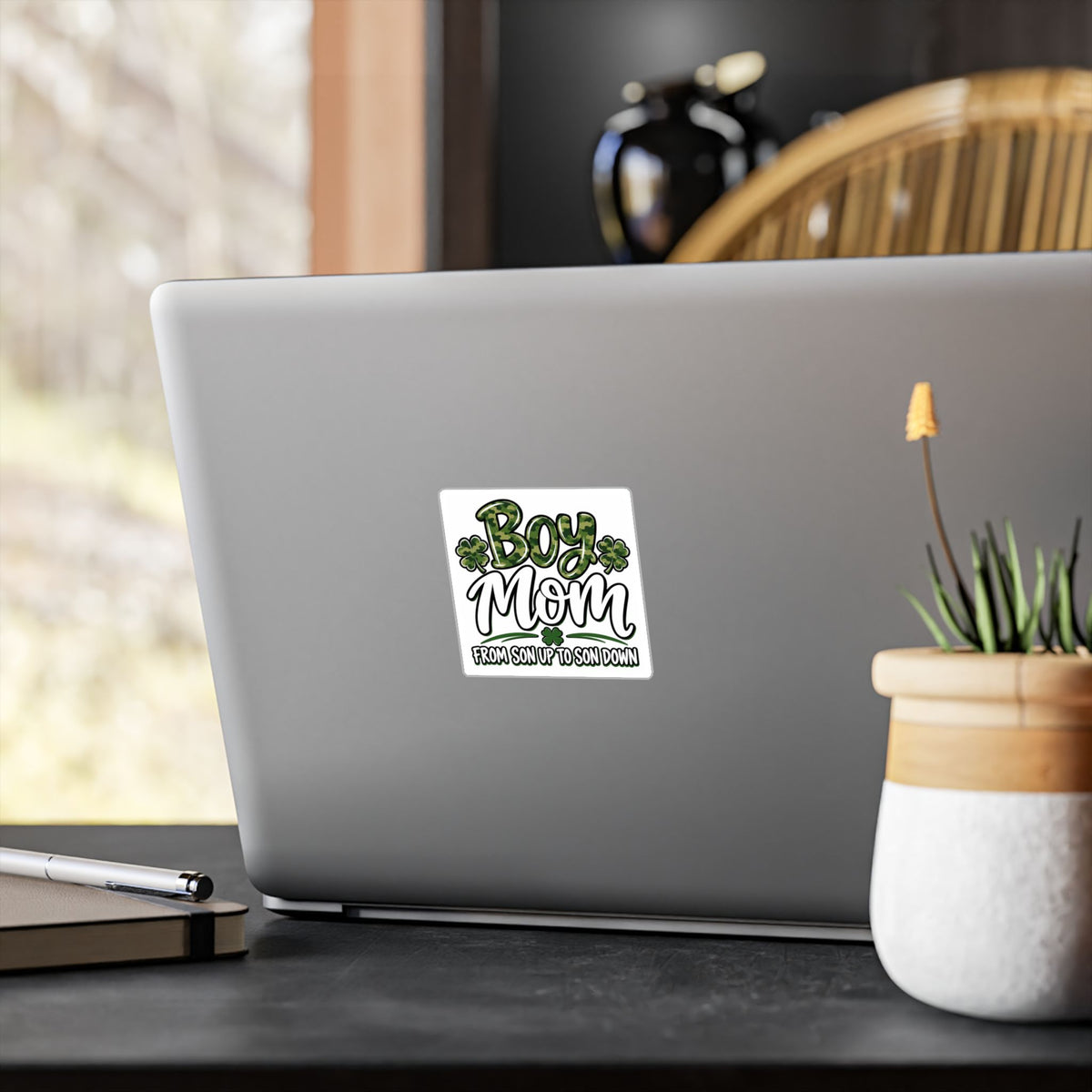 Camo Boy Mom Vinyl Decal | Mom Sticker Gift