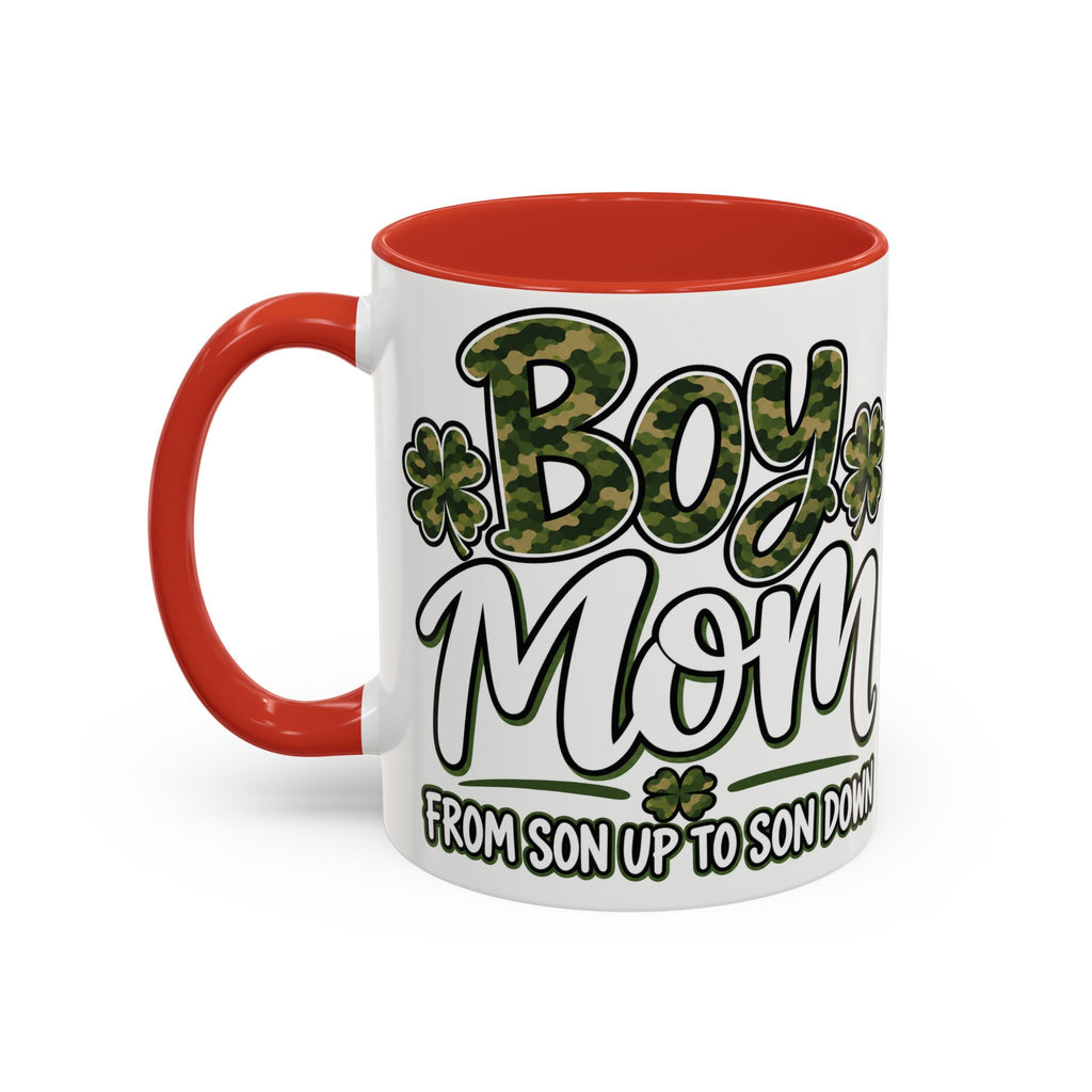 Camo Boy Mom Coffee Mug | Gift for Moms of Boys