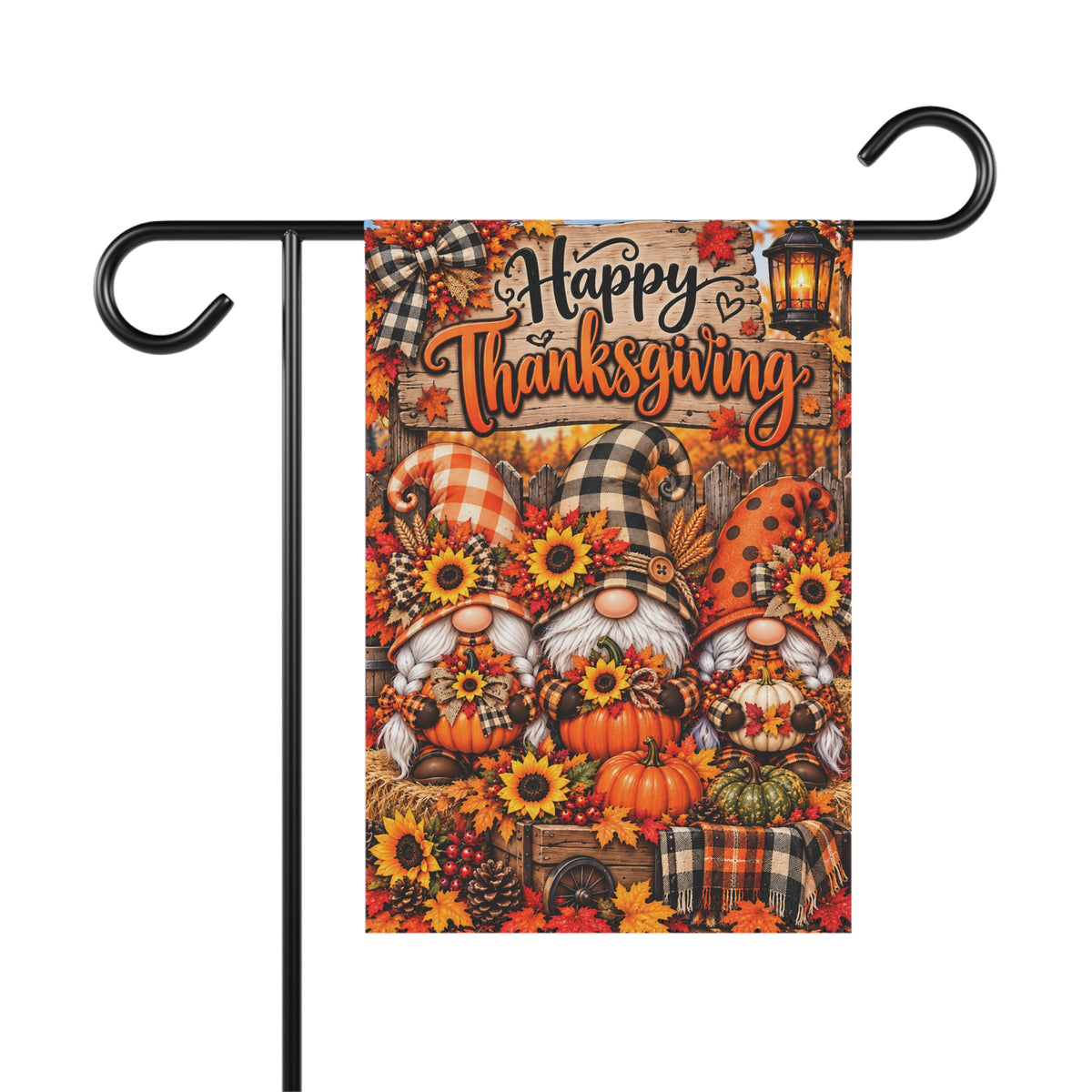 Thanksgiving Gnomes Garden & House Banner