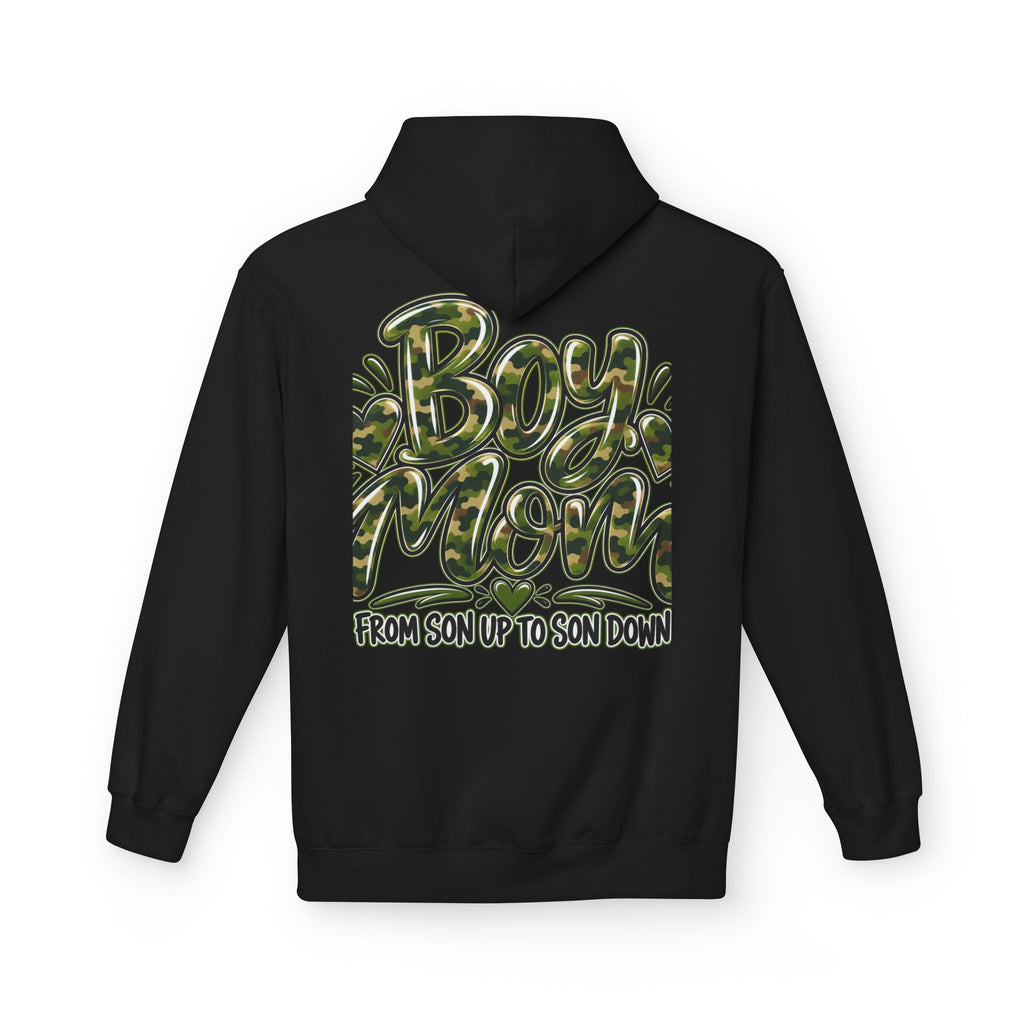 Camo Boy Mom Unisex Midweight Softstyle Fleece Hoodie