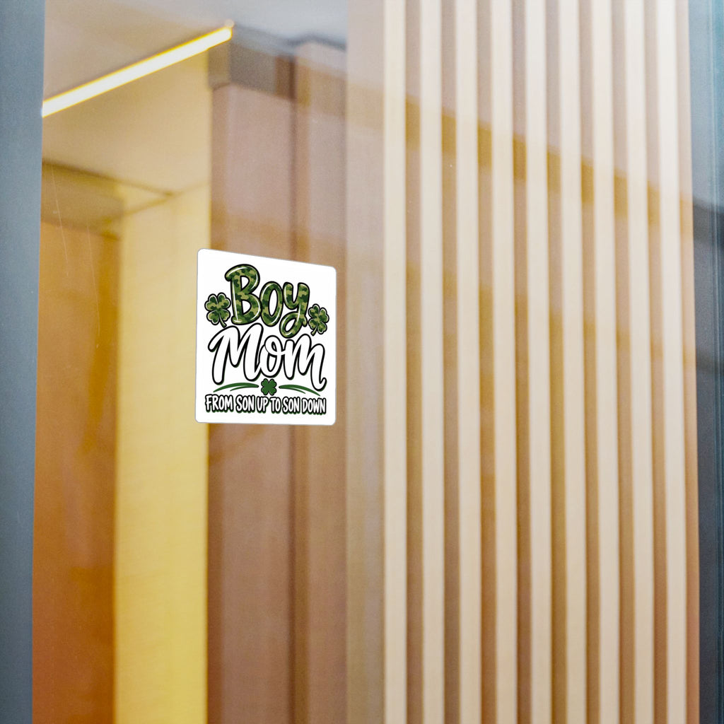 Camo Boy Mom Vinyl Decal | Mom Sticker Gift