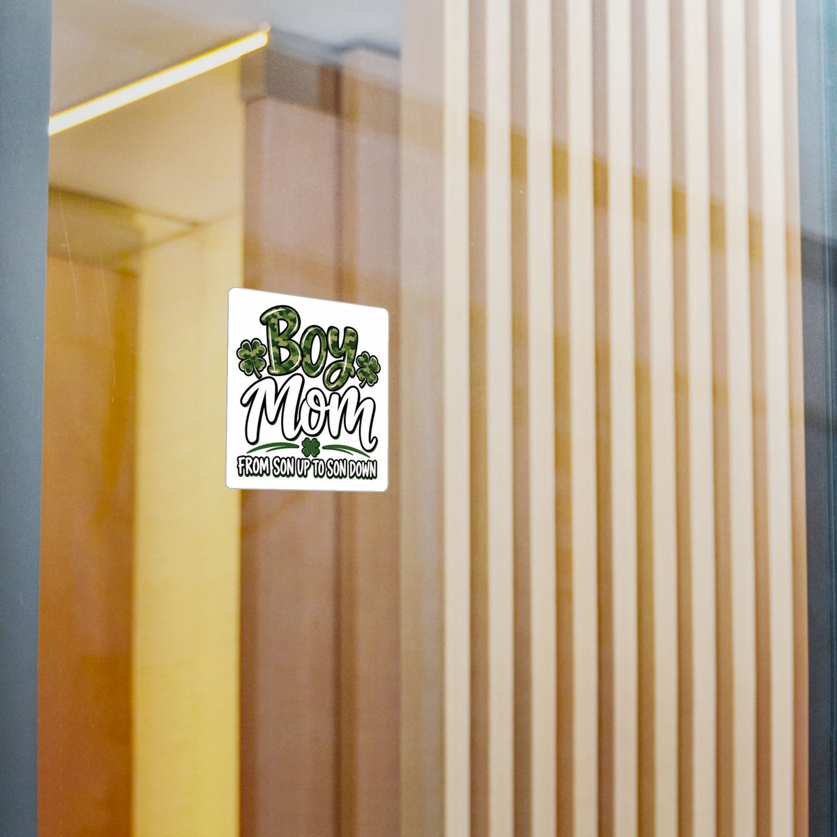 Camo Boy Mom Vinyl Decal | Mom Sticker Gift