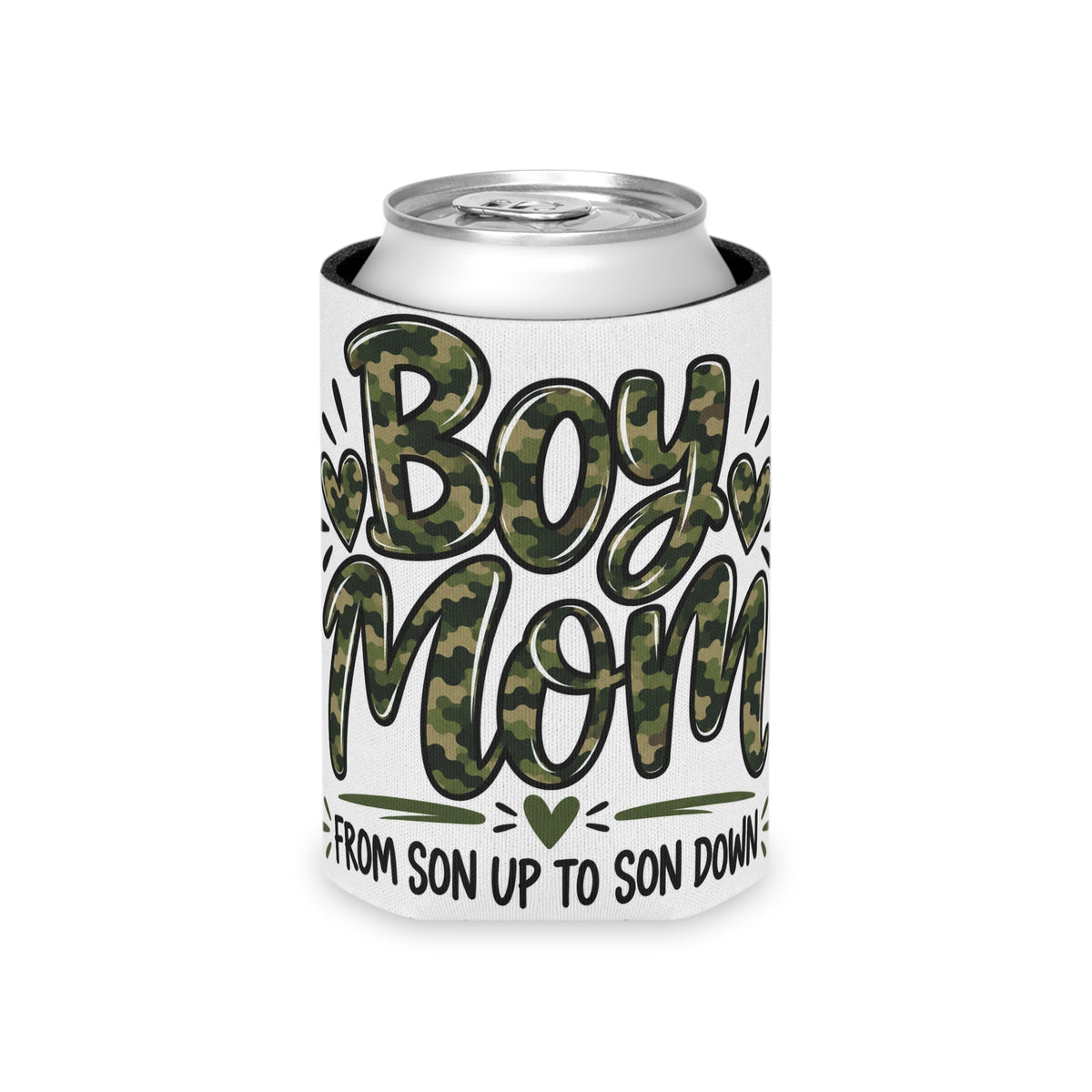 Camo Boy Mom Can Cooler | Fun Mom Gift