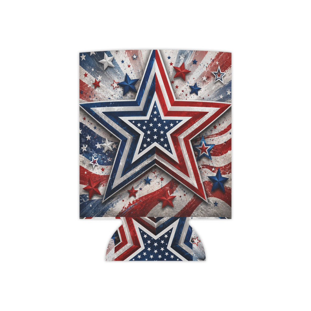 Star Patriotic Can Cooler
