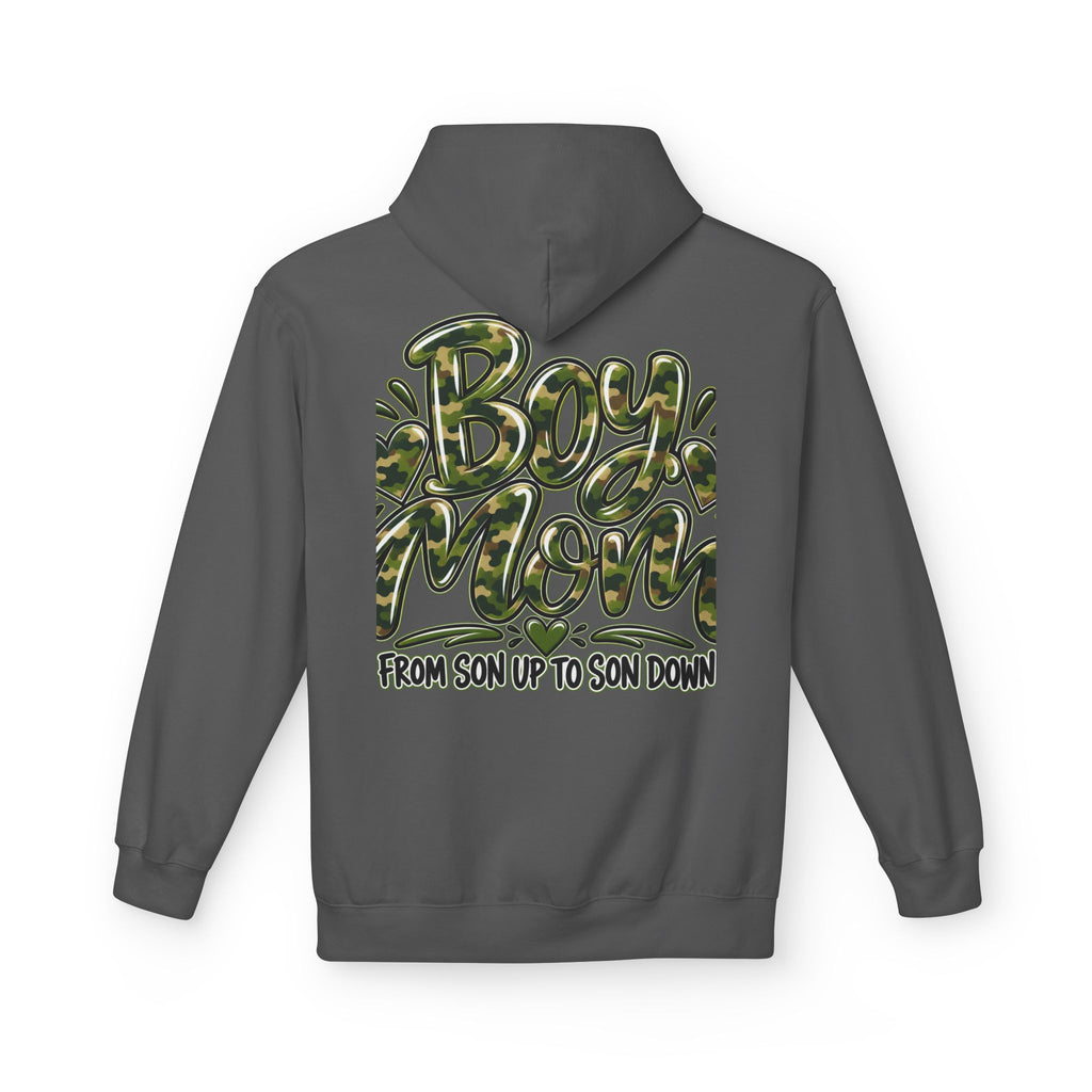 Camo Boy Mom Unisex Midweight Softstyle Fleece Hoodie