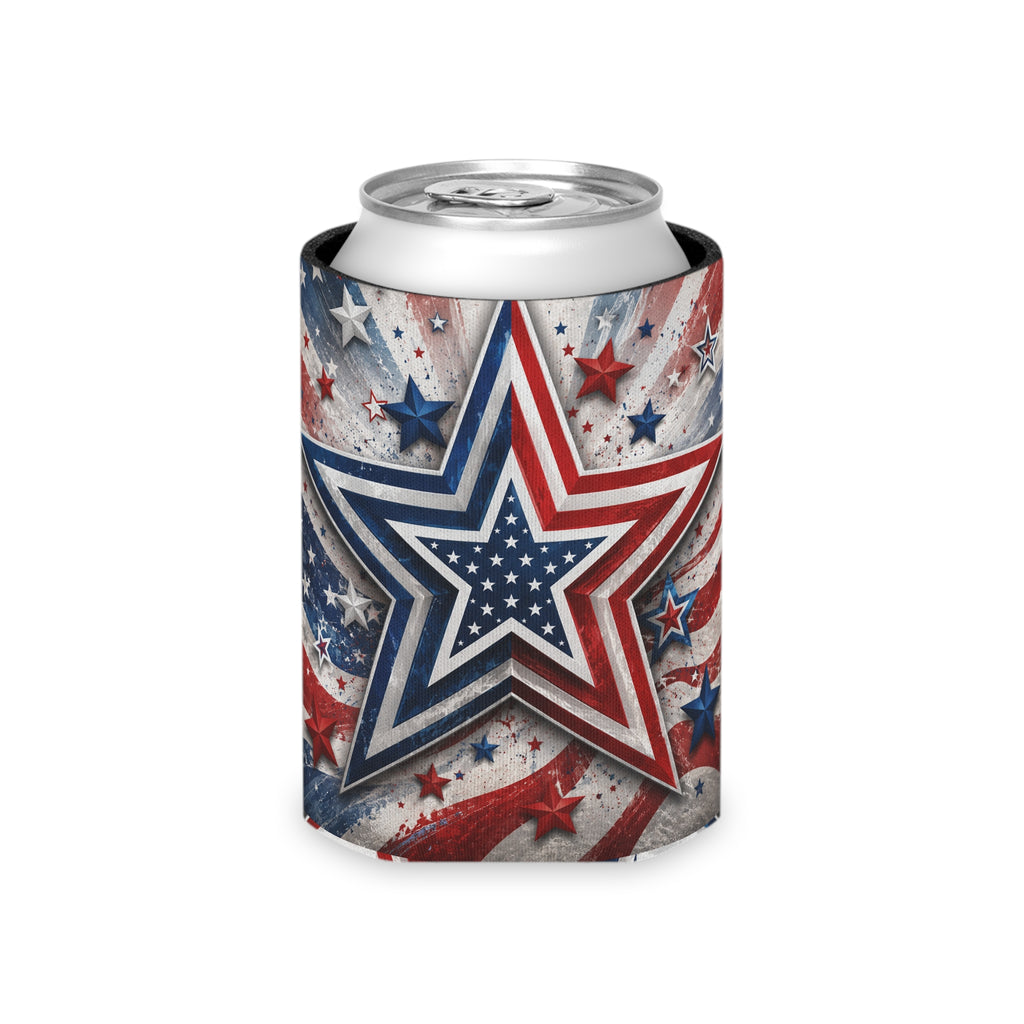 Star Patriotic Can Cooler