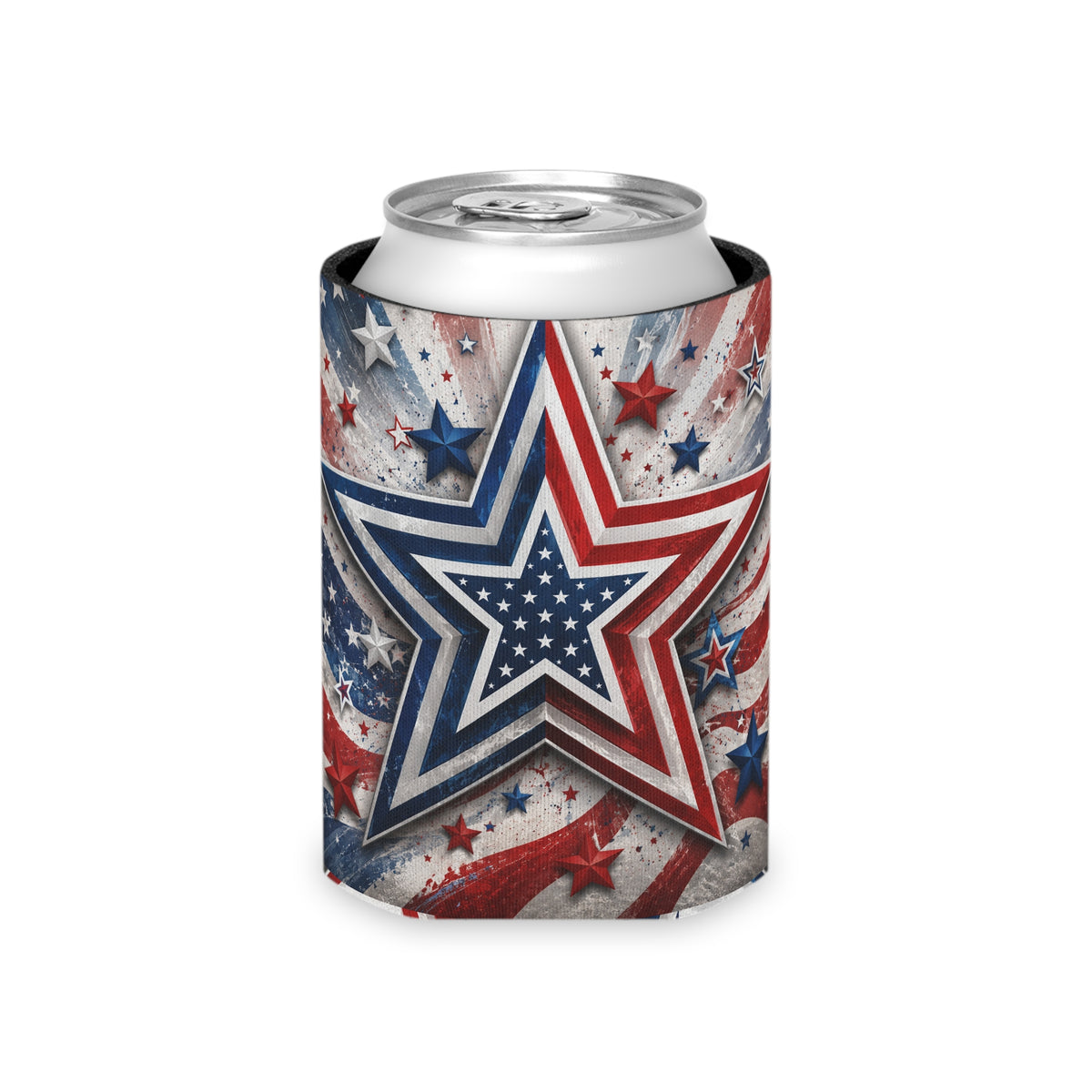 Star Patriotic Can Cooler